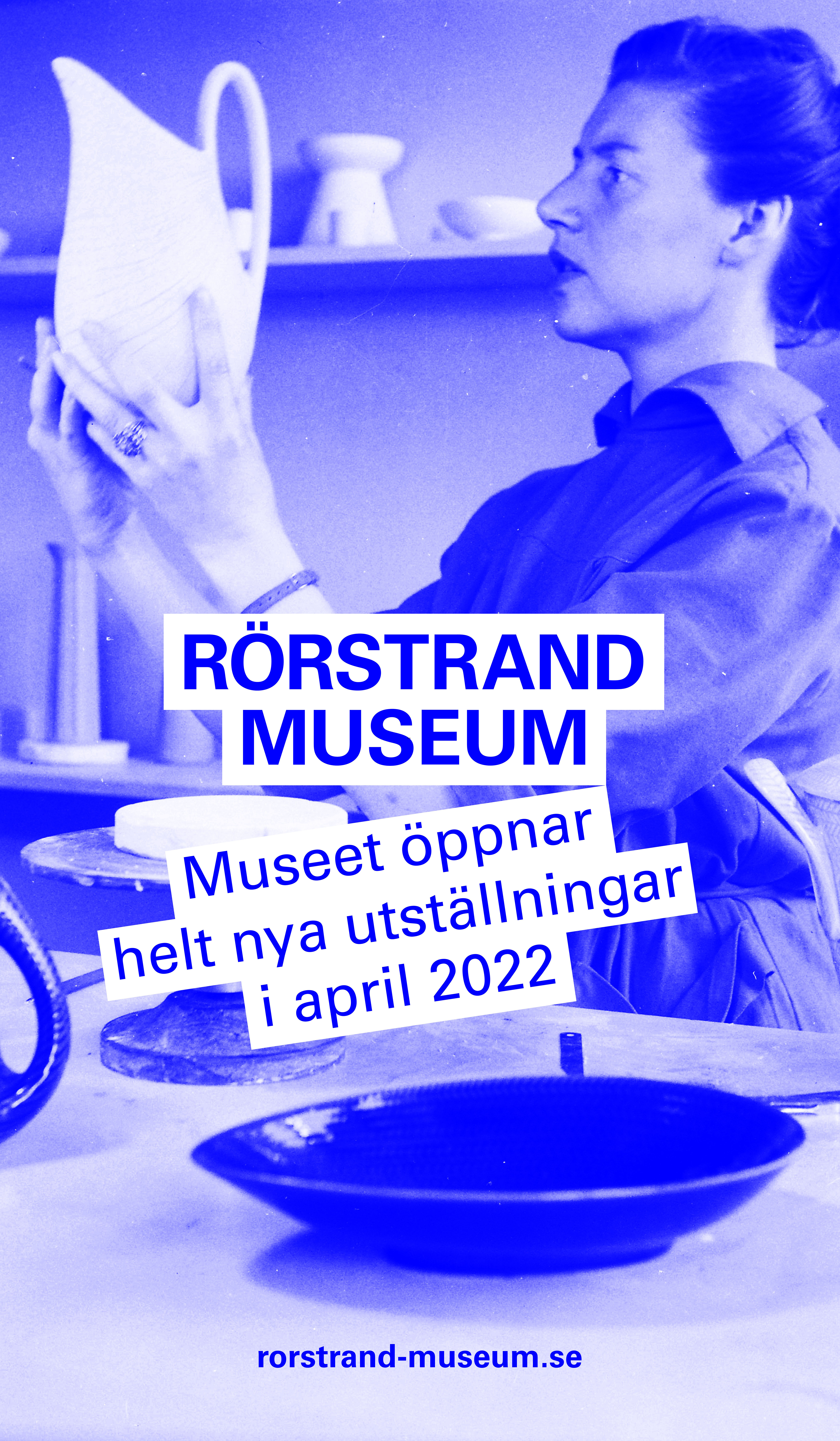 Rörstrand Museum. Three Factories in Three Cities for 300 Years. New graphic language, creative/art direction for the museum that opened with new exhibitions in April 2022. With Tove Alderin Studio/TAS.